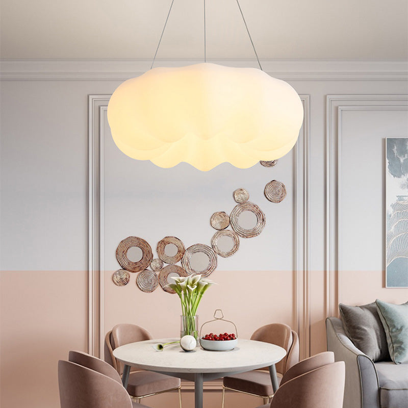 Éclairage d'éclairage pendentif en nuage blanc 1 Éclairage de suspension Blub pour salle à manger