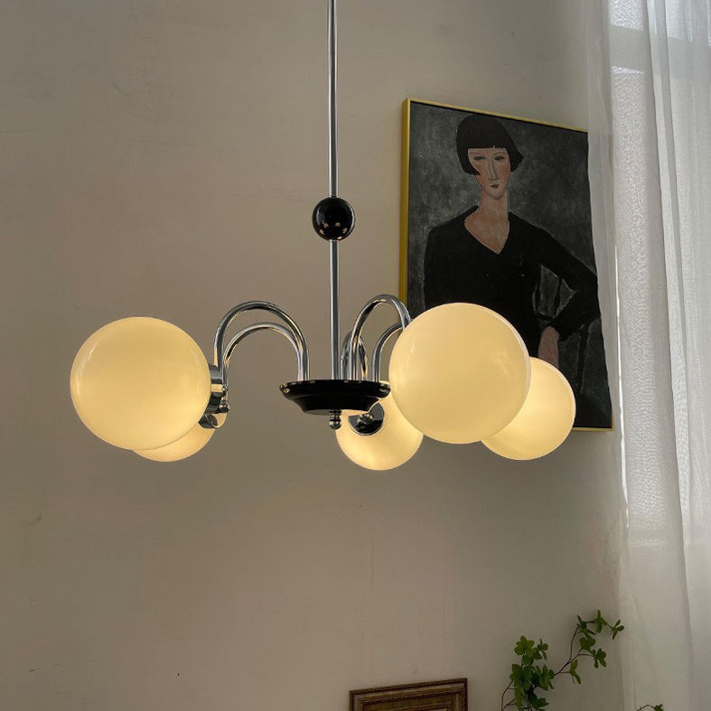 Globe Chandelier Light Fixture Modern Glass Pendant Lighting for Restaurant