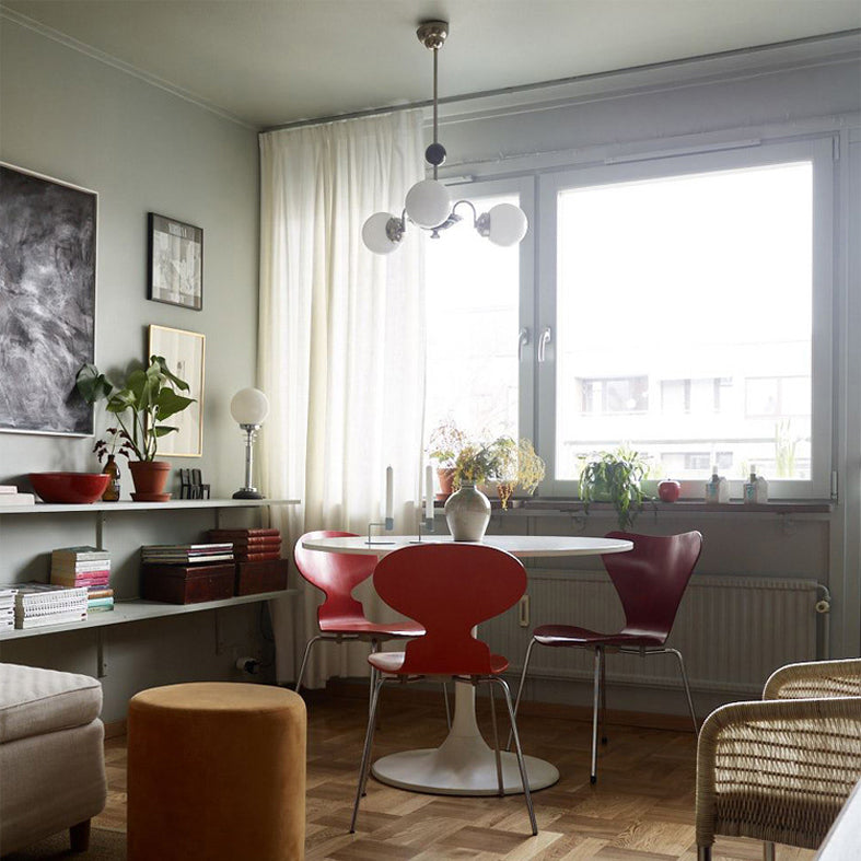 Globe Chandelier Light Fixture Modern Glass Pendant Lighting for Restaurant