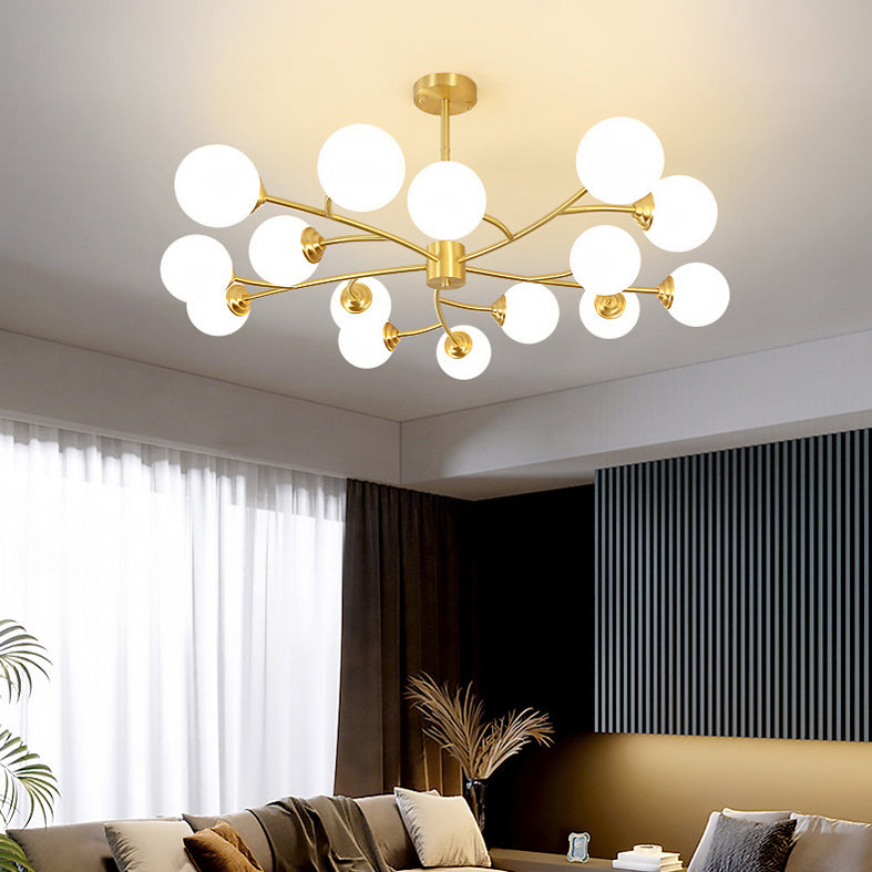 Lampada lampadina a globo Illuminazione a sospensione moderna in vetro bianco per il ristorante