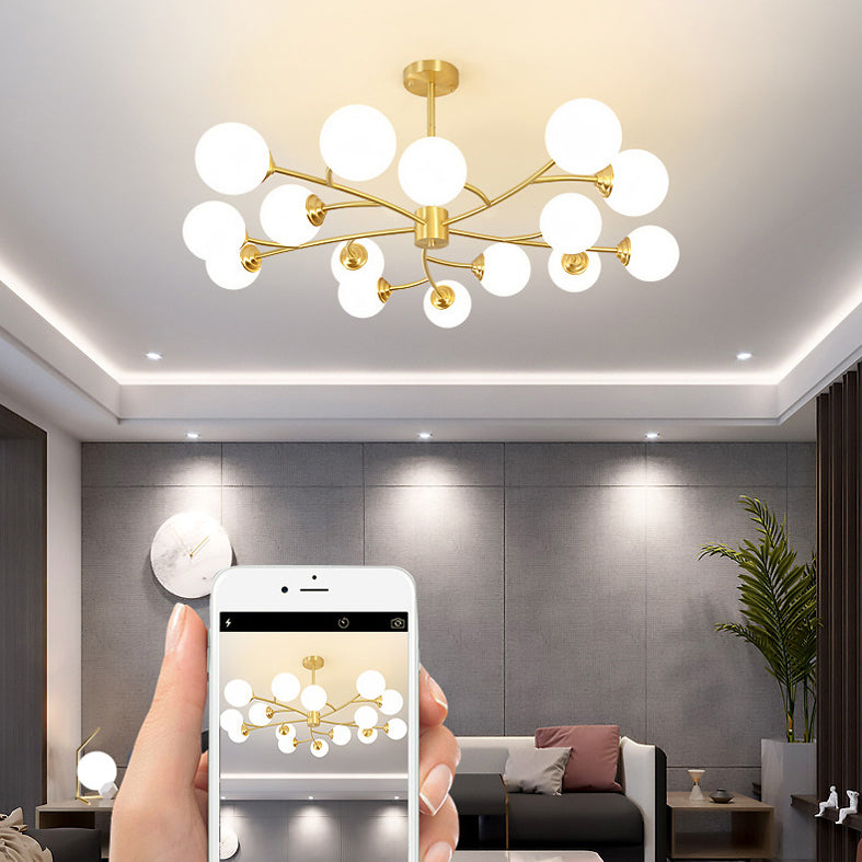 Lampada lampadina a globo Illuminazione a sospensione moderna in vetro bianco per il ristorante