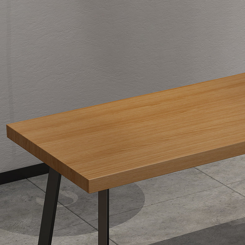 Industrial Style Rectangle Shape Dinette Set Solid Wood Top Dining Table Furniture for Dining Room