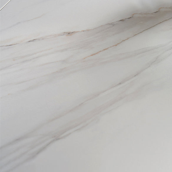 Modern Style Sintered Stone White Dining¬†Room¬†Set with Round Table Dining Table Furniture