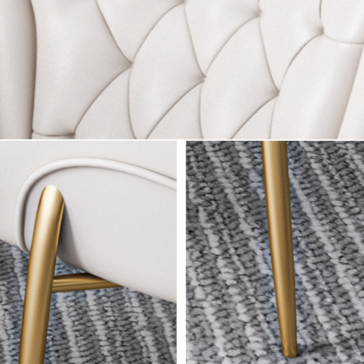 Scandinavian Kitchen Dining Room Set with  Sintered Stone Top and Gold Base Dining Furniture