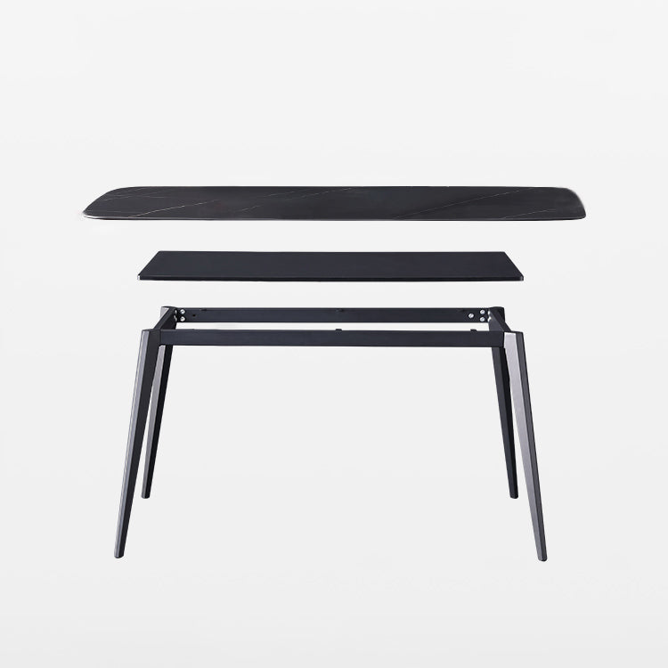 Modern Kitchen Sintered Stone Furniture with Standard Height Compact Dining¬†Room¬†Table¬†Set