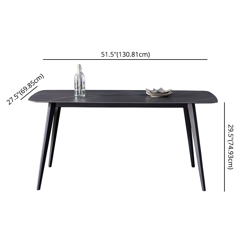 Modern Kitchen Sintered Stone Furniture with Standard Height Compact Dining¬†Room¬†Table¬†Set