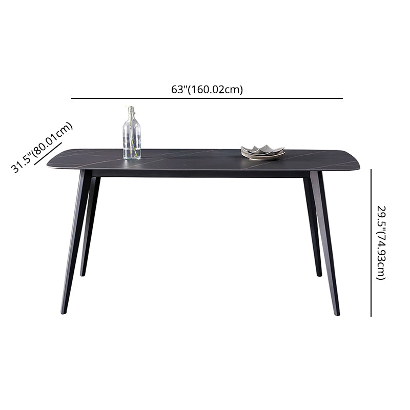 Modern Kitchen Sintered Stone Furniture with Standard Height Compact Dining¬†Room¬†Table¬†Set