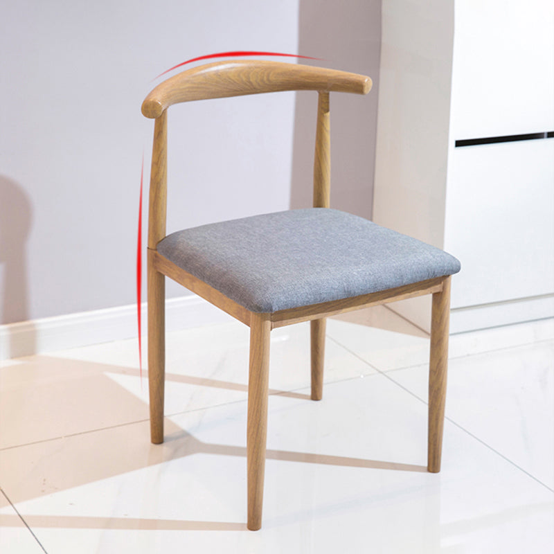 Minimalistische stijl vaste houten bovenkant eettafel set rechthoekige vorm formele keukenset