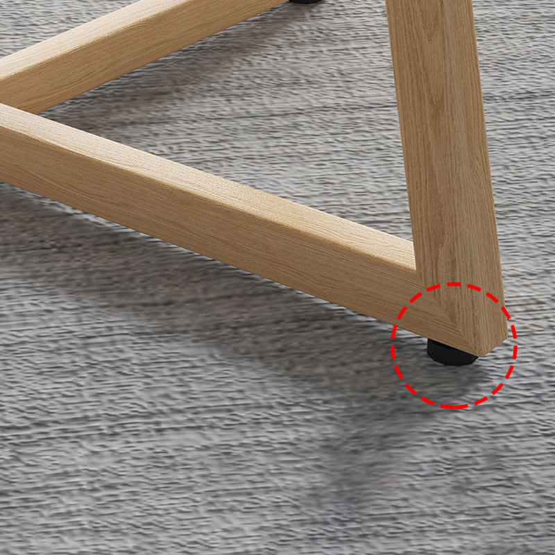 Minimalistische stijl vaste houten bovenkant eettafel set rechthoekige vorm formele keukenset