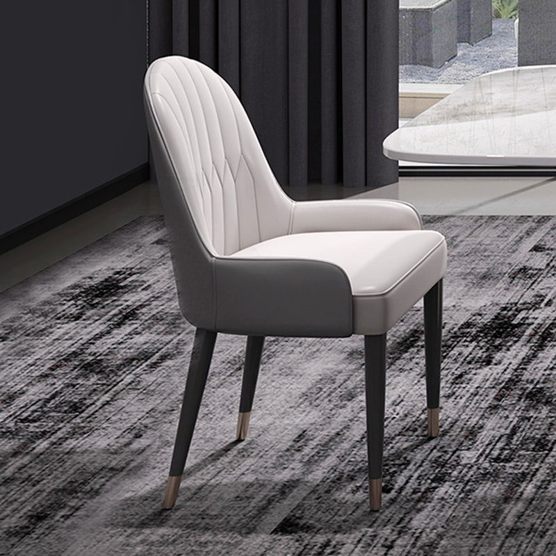 Modern Sintered Stone White Dining Set with Rectangle Table and Gold Legs Dining Set