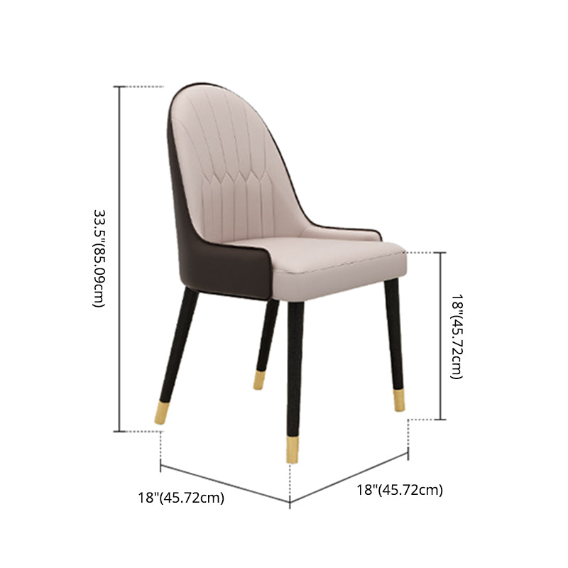 Modern Sintered Stone White Dining Set with Rectangle Table and Gold Legs Dining Set