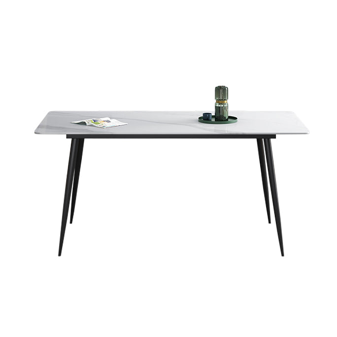 Kitchen Modern Sintered Stone Top Dinette Set with 4 Legs Table Dining Room Furniture