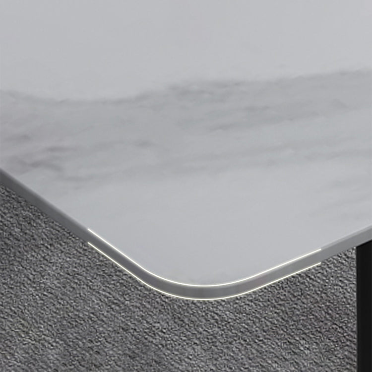 Kitchen Modern Sintered Stone Top Dinette Set with 4 Legs Table Dining Room Furniture