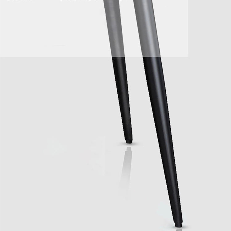 Modern Sintered Stone Gray Dining Set with Rectangle Table and Black Legs Dining Set