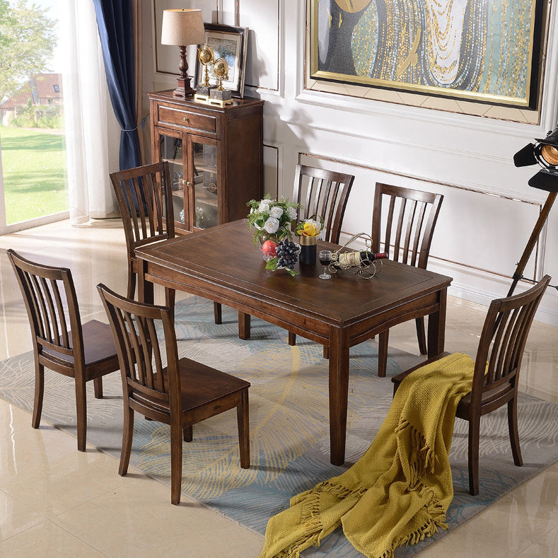 Traditional Solid Wood Dining Set Standard Height wth 4 Legs Base Dining¬†Room¬†Set