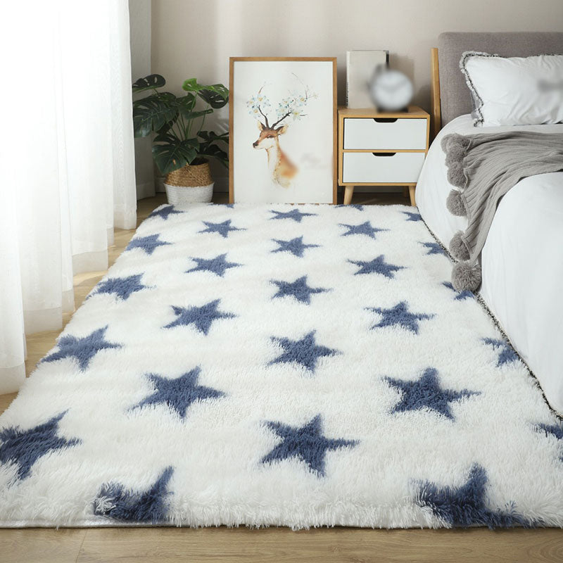 Gray Pure Color Rug Carpet Polyester Simple Carpet Anti-Split Backing Area Carpet for Living Room