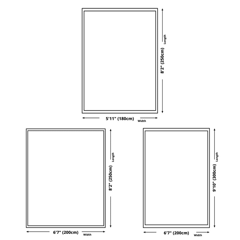 Black Contemporary Rug Polyester Geometric Area Rug Non-Slip Backing Indoor for Living Room