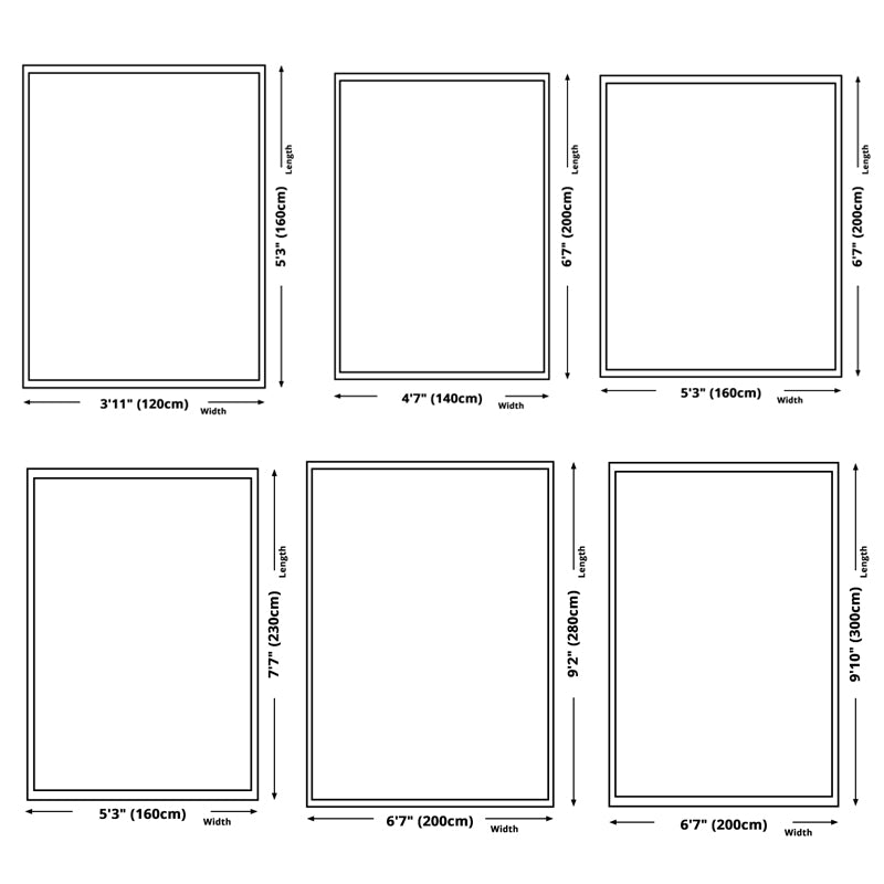 Black Minimalist Area Rug Polyester Graphic Rug Non-Slip Backing Indoor Rug for Living Room