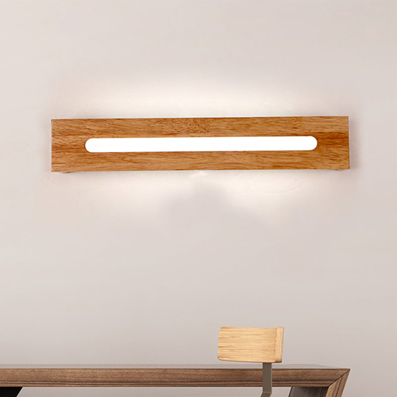 Rechteckige Holzwandhalterung hellem modernistischen LED Braune Wandhalter