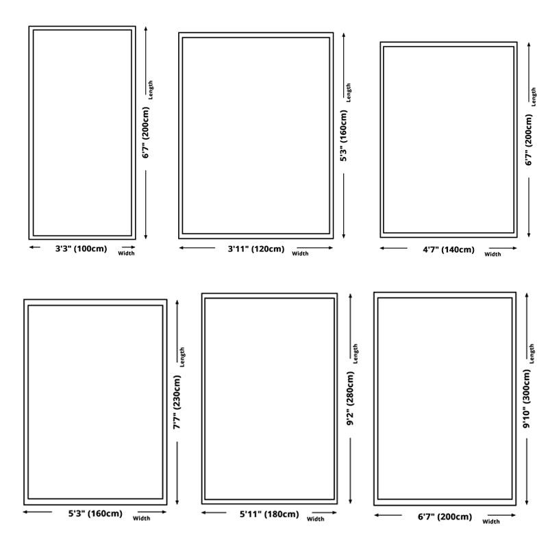 Beige Nordic Area Carpet Polyester Graphic Rug Non-Slip Backing Rug for Living Room