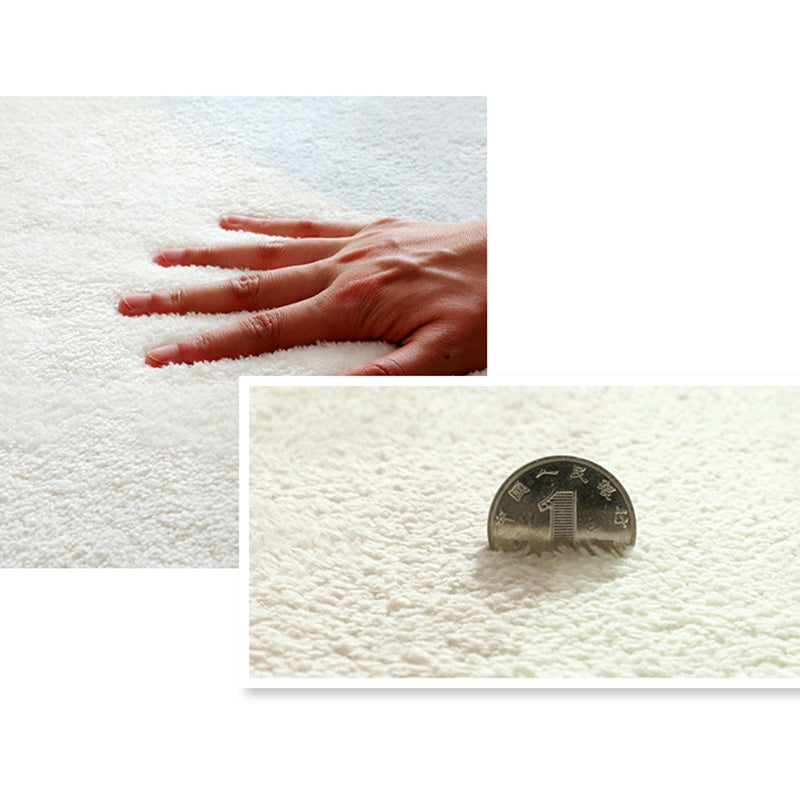 Beige Nordic Area Carpet Polyester Graphic Rug Non-Slip Backing Rug for Living Room