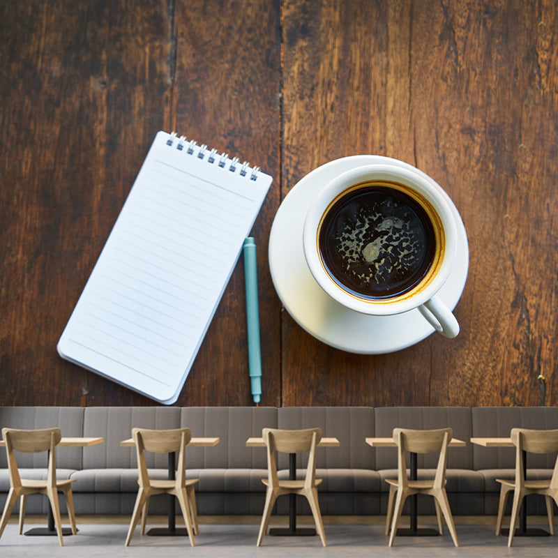 Fragrant Coffee Wall Decal for Moern Coffee Shop Stain Resistant, Made to Measure