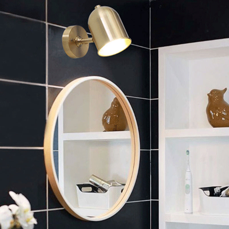 Éclairage mural léger moderne LEMPE MUR MURD LED DOME AVEC DE L'OBEIE METAL