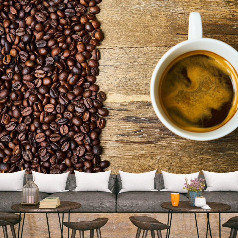 Fragrant Coffee Wall Decal for Moern Coffee Shop Stain Resistant, Made to Measure