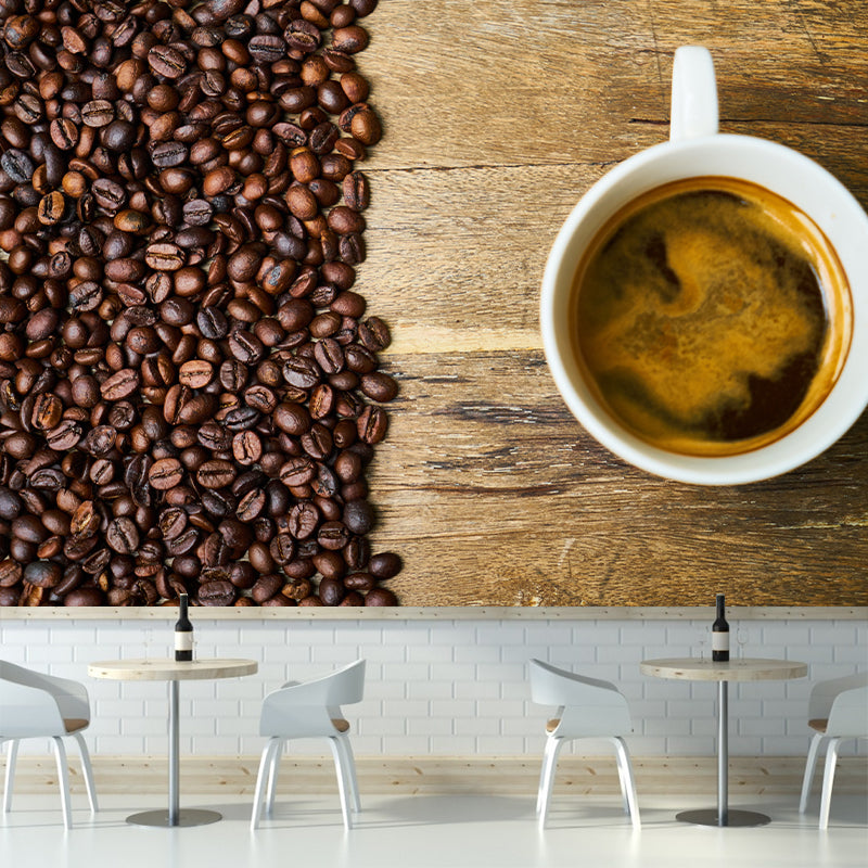 Fragrant Coffee Wall Decal for Moern Coffee Shop Stain Resistant, Made to Measure
