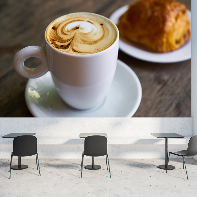 Fragrant Coffee Wall Decal for Moern Coffee Shop Stain Resistant, Made to Measure