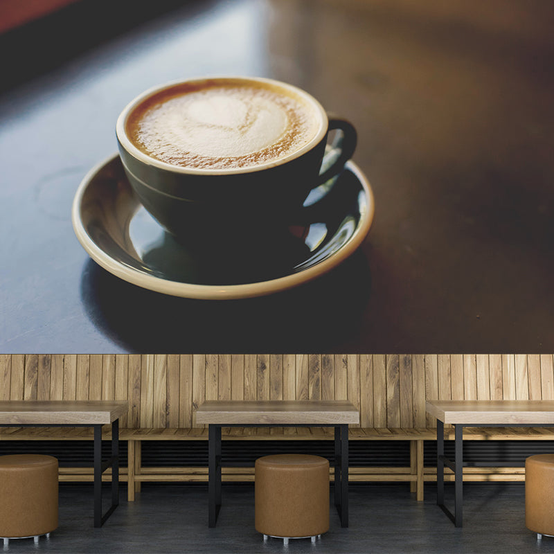 Strong Coffee Mural Modern Wall Covering for Coffee Shop and Living Room