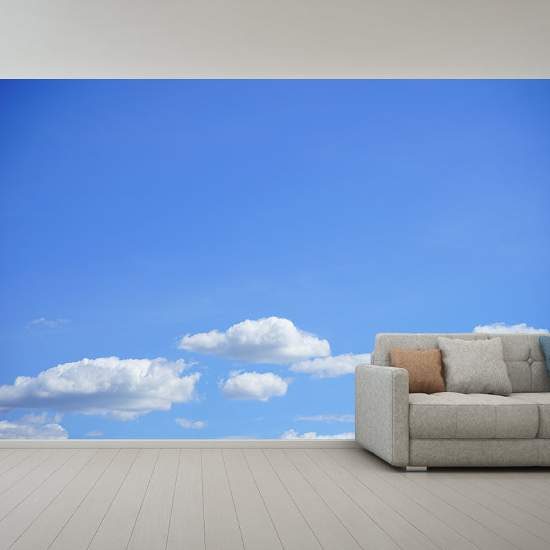 Modern Decorative Sky Scenery Wall Mural for Living Room, Moisture Resistant