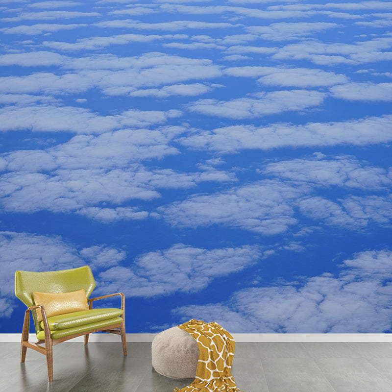 Modern Decorative Sky Scenery Wall Mural for Living Room, Moisture Resistant