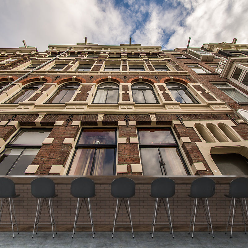 Amsterdam Architecture Scenery Mural Water Resistant Wall Art for Living Room