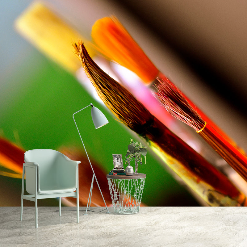 Painting Hobby Mural for Study Room Stain Resistant, Personalized Size