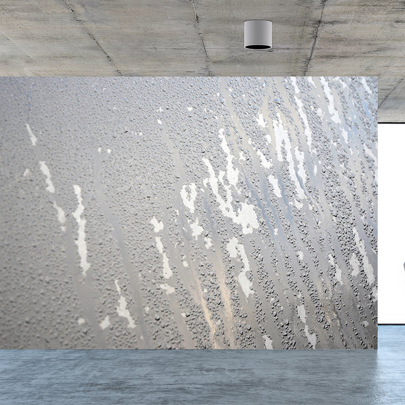 Rusty Metal Industrial Style Mural Wallpaper Stain Resistant Wall Art for Living Room