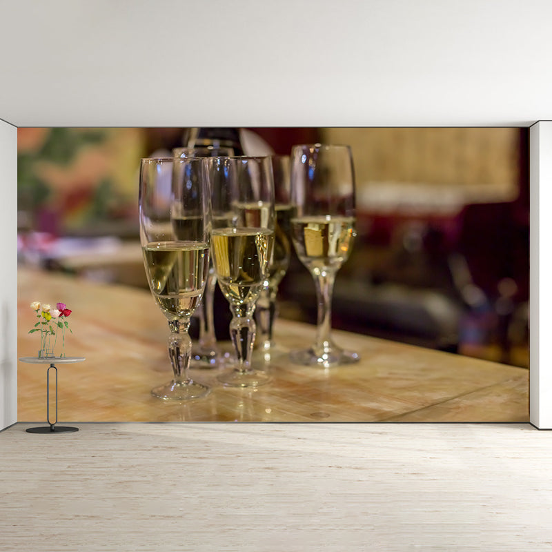 Contemporary Commercial Wine Club Wall Decor Water Resistant, Personalized Size
