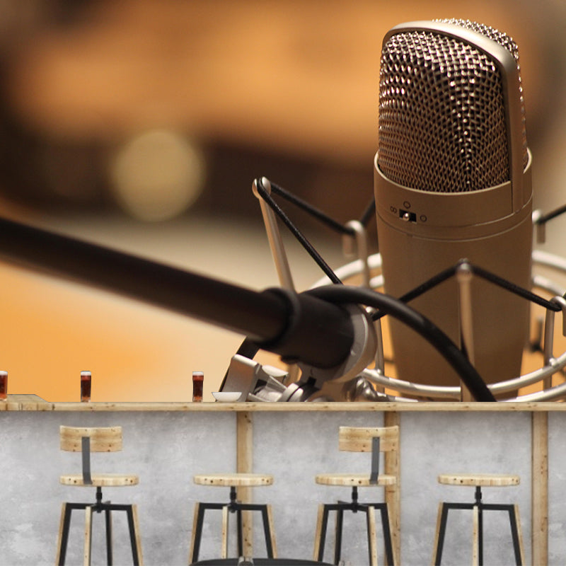 Hobby Sing Songs Mural Wallpaper Water Resistant Environment Friendly Wall Decor