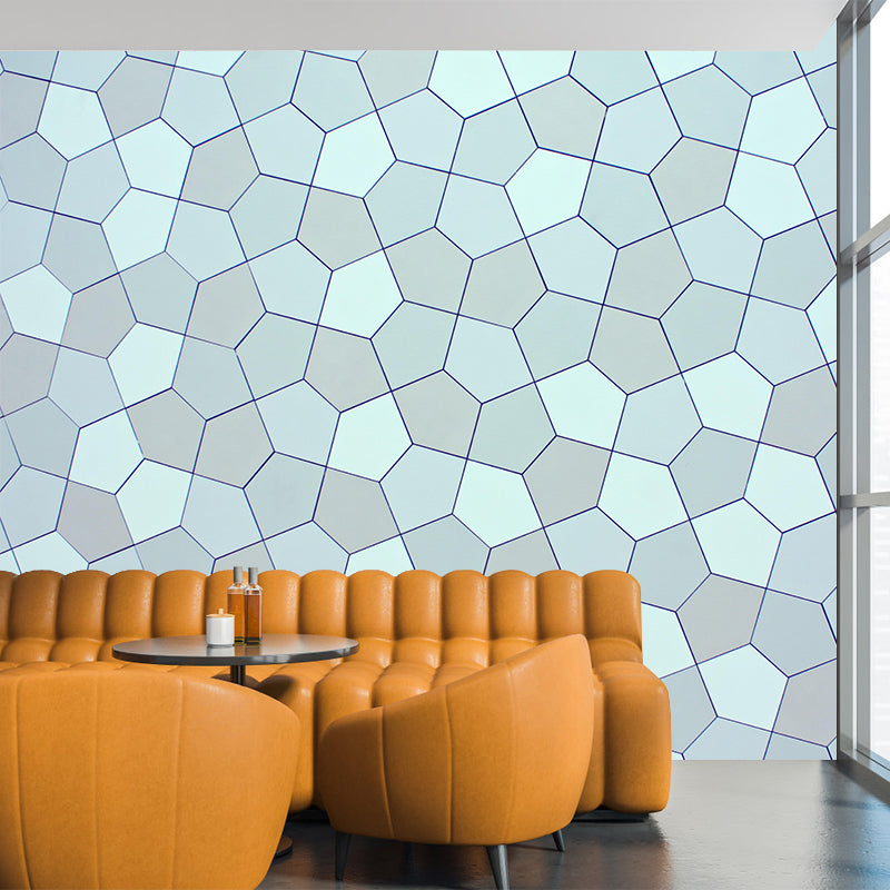 Soft Color Wall Mural Geometry Sleeping Room Home Decoration Wall Covering