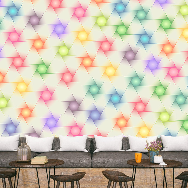 Illustration Customized Geometry  Mural Contemporary Wall Decor Office Wall Murals