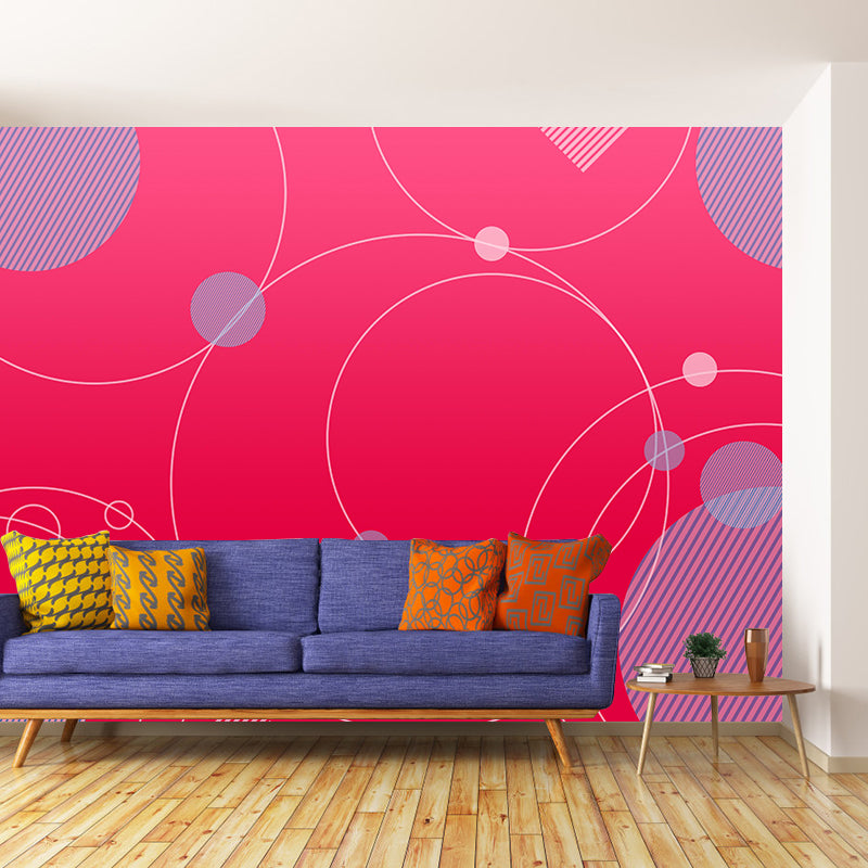 Bright Color Geometry Wall Mural Eco-friendly Home Decoration for Bedroom