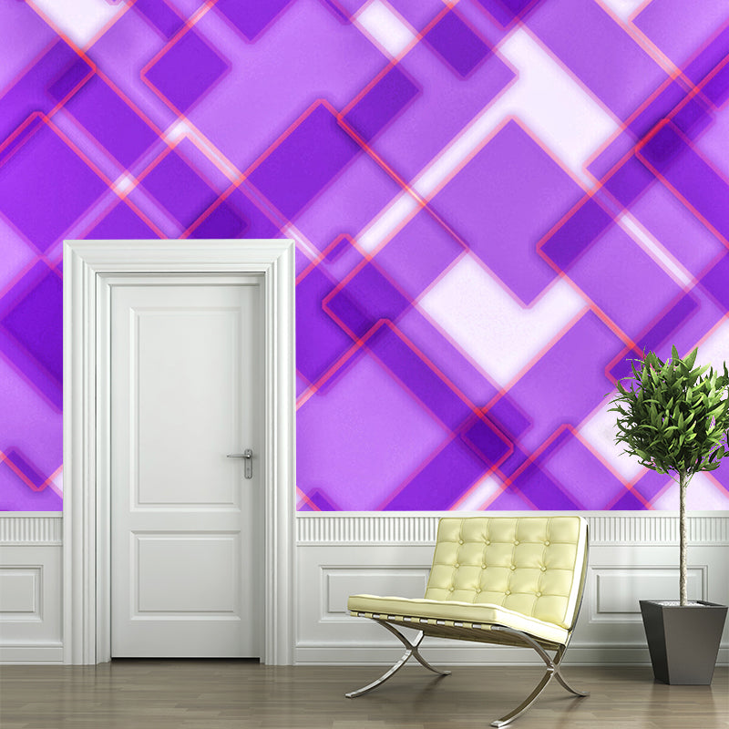 Minimalism Style Geometry Wall Mural Mildew Resistant Home Decoration for Bedroom