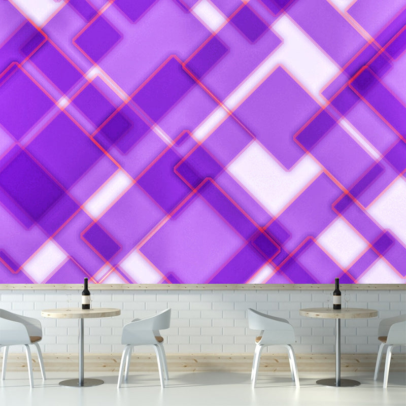 Minimalism Style Geometry Wall Mural Mildew Resistant Home Decoration for Bedroom