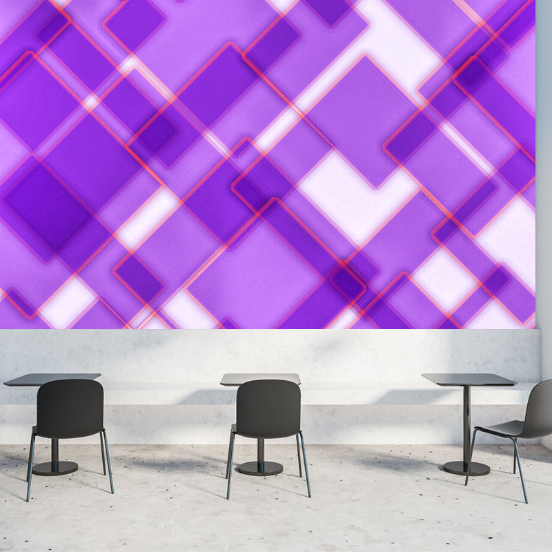 Minimalism Style Geometry Wall Mural Mildew Resistant Home Decoration for Bedroom