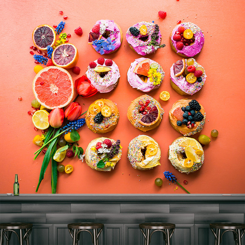 Delicious and Beautiful Dessert Mural Commercial Use Dessert Shop for Decoration