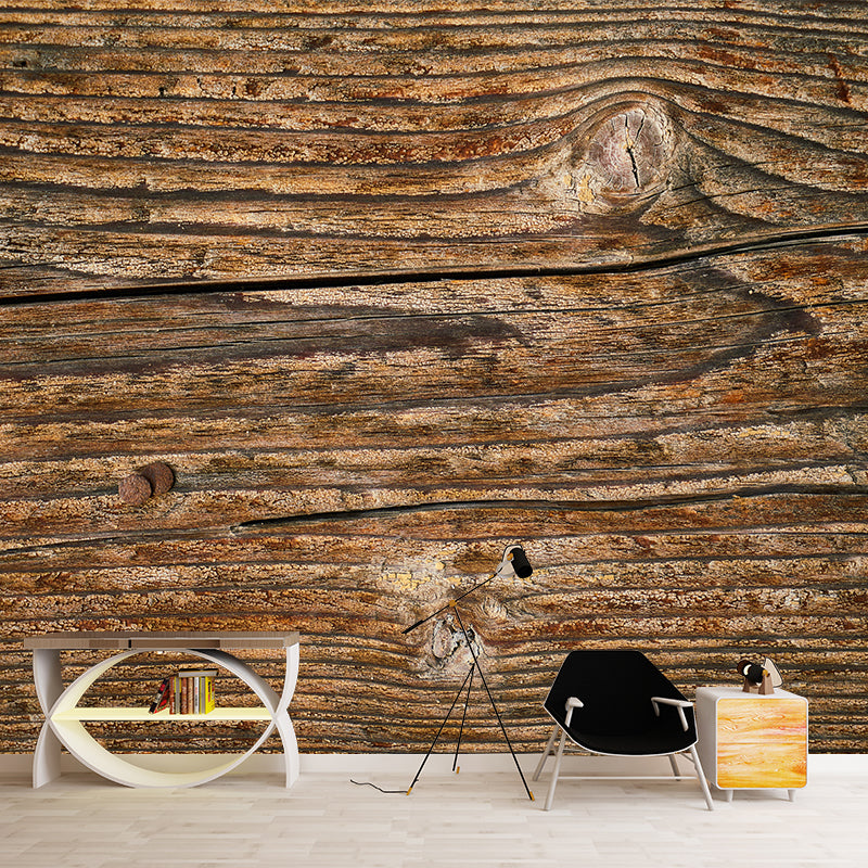 Old Wood Texture Mural Wall Decals Home Decoration Living Room Wall Decor
