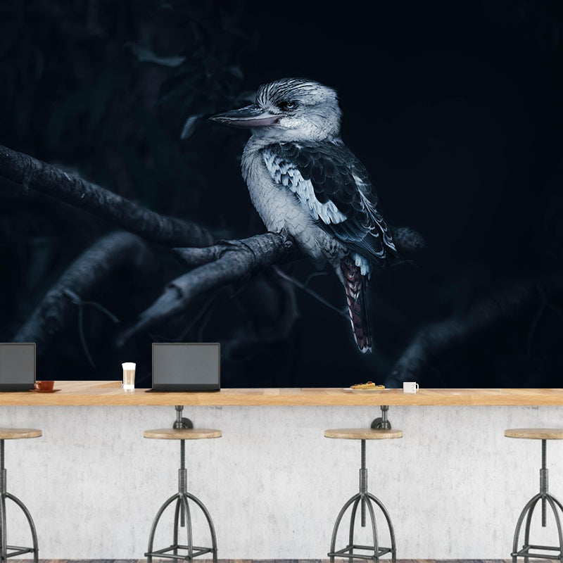 Kingfisher Contemporary Mural Wallpaper Mildew Resistant Wall Decor for Accent Wall