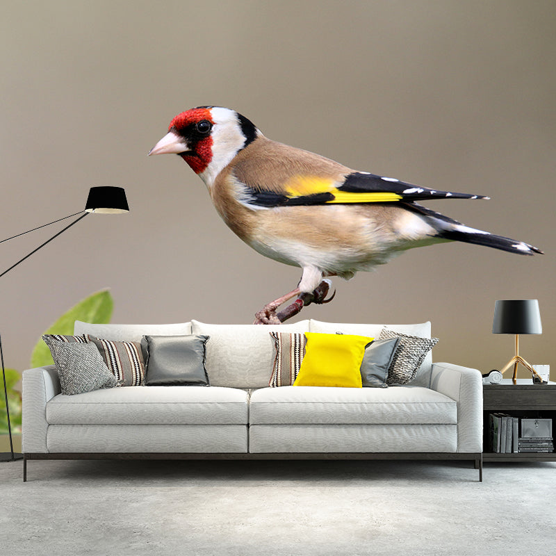 Bird Contemporary Mural Wallpaper Mildew Resistant Wall Decor for Accent Wall