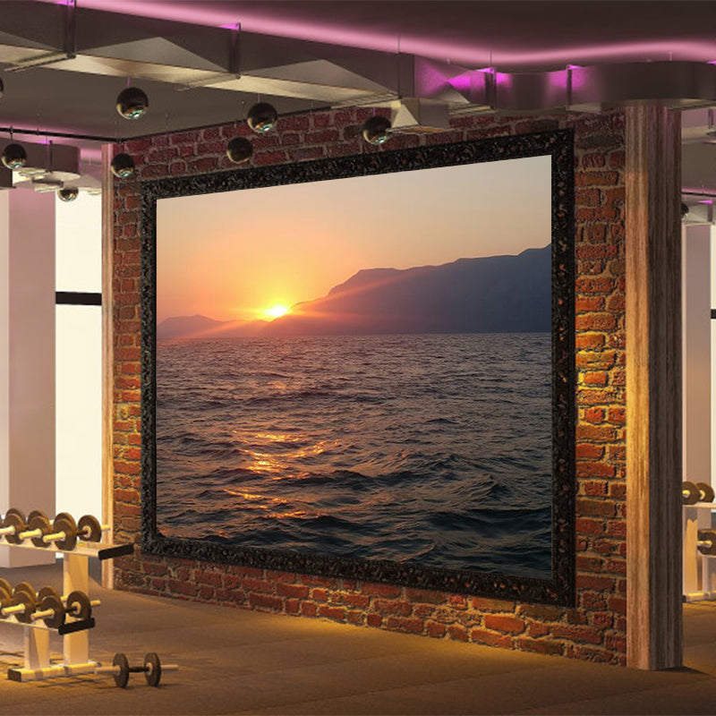 Customized Sea Pattern Wall Mural Decal Moisture Resistant for Sleeping Room