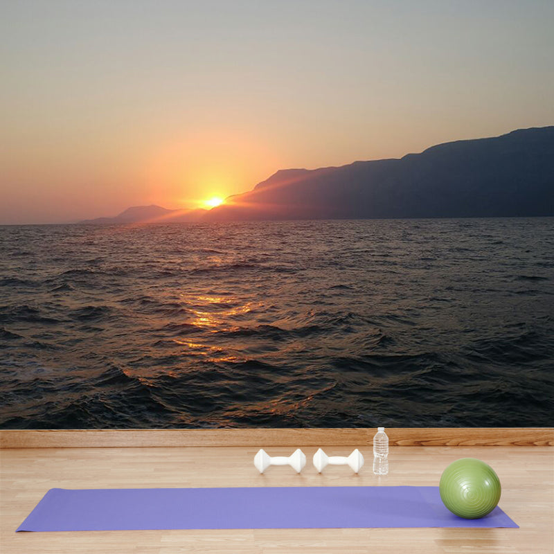 Customized Sea Pattern Wall Mural Decal Moisture Resistant for Sleeping Room